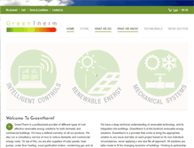 Tablet Screenshot of greentherm.ie
